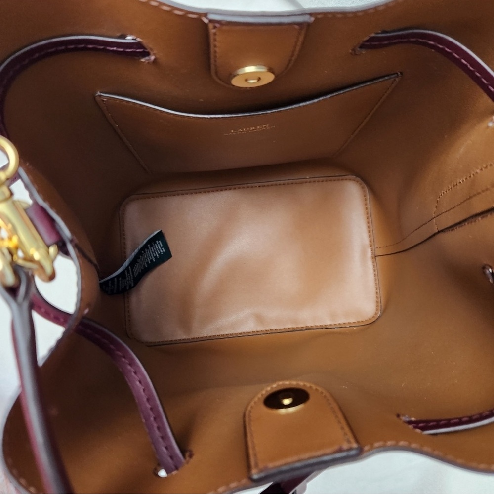Ralph Lauren Brown Leather Bucket Bag - Picture 5 of 7